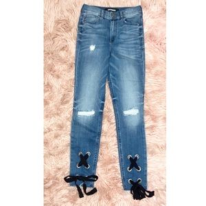 NWOT Express Skinny Cropped Jeans
